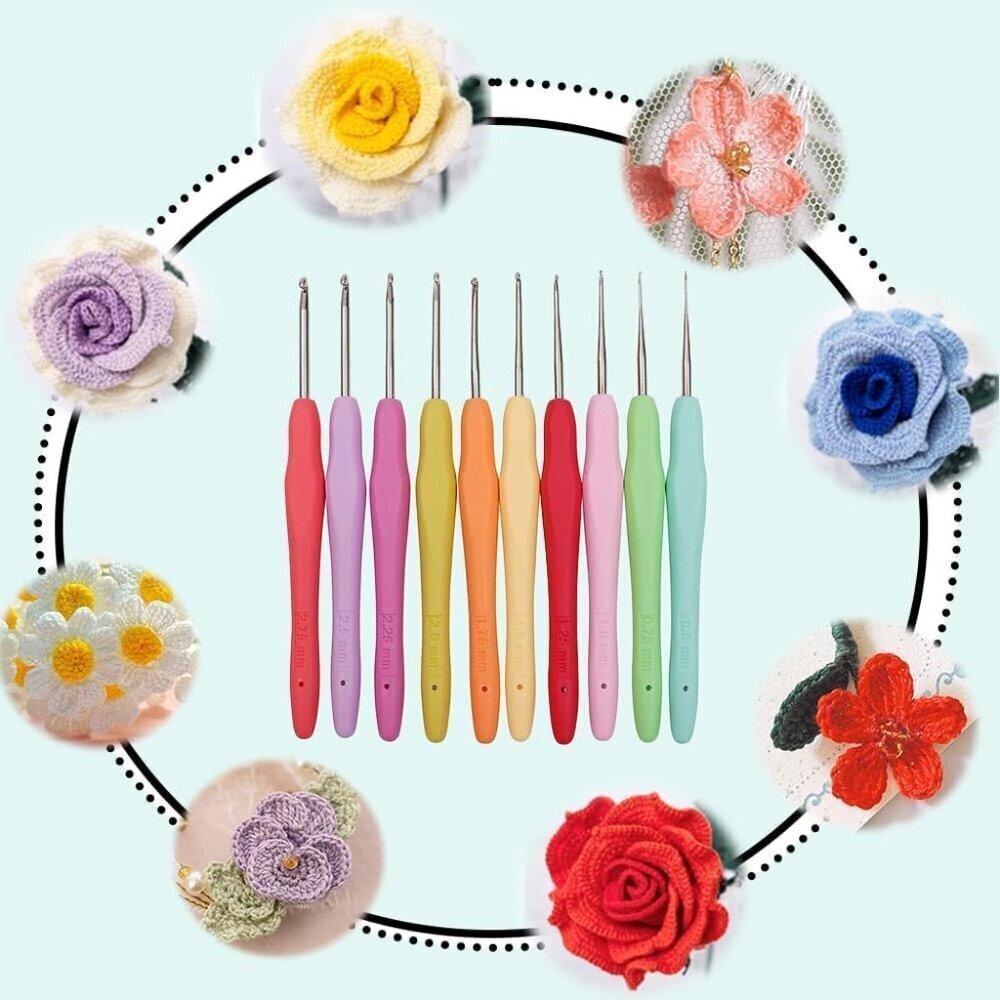Tiny Crochet Hooks 10-Piece Set | Thread 0.5mm-2.75mm - Picture 4 of 6